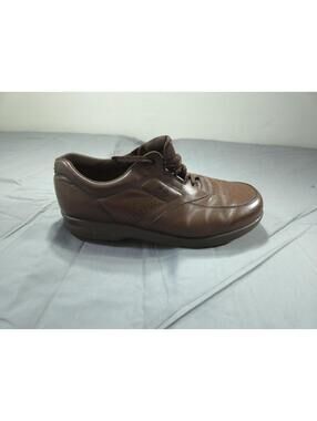 SAS Shoes Mens 13 Brown Oxford Leather Lace-Up Mock Toe Low Time Out Comfort